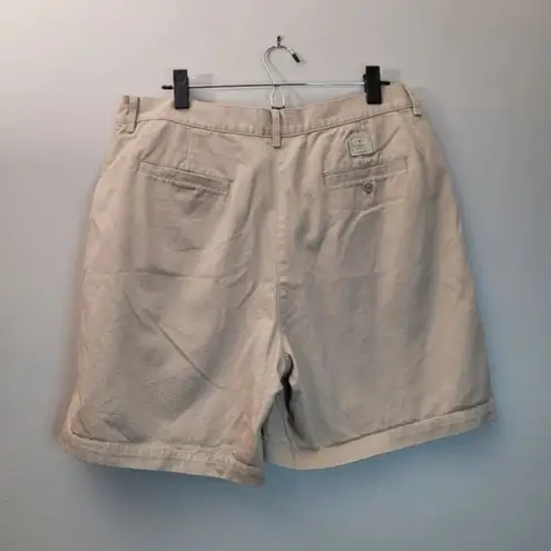 Ralph Lauren Lauren  High Waist Khaki Mom Shorts