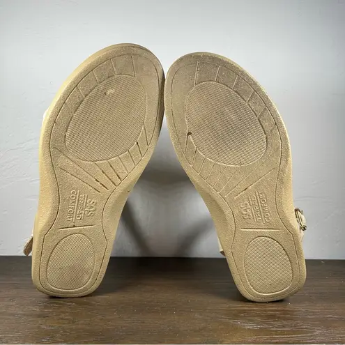 a.gain SAS Twist Women's Cream Tripad Comfort Orthotic Sandals size 7 Wide