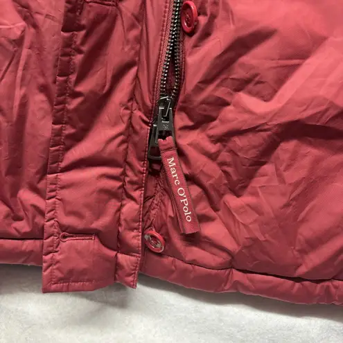 Marc O Polo Women’s Red Puffer Jacket Parka Down Coat Size 36 US Medium