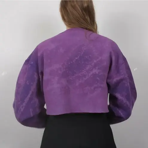 Vintage USA Olympics Purple Bleach Dye Sweatshirt Purple Size L