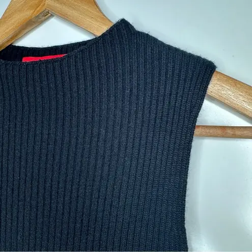 n:philanthropy Black Wool Cashmere Sleeveless Asymmetrical Duster Maxi Sweater S