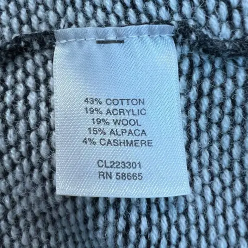 Classiques Entier Cardigan Sweater Jacket Womens Small Black White Belted Office