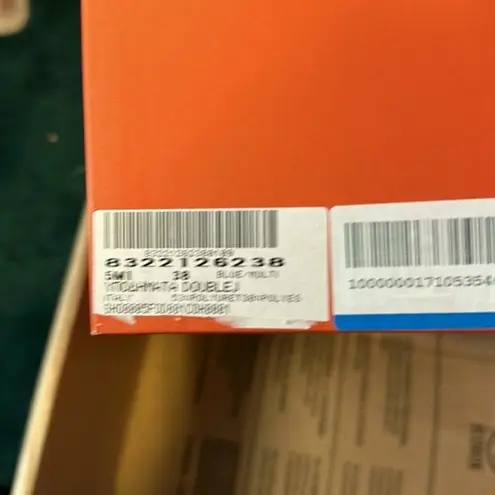 La Double J Printed Braided Flat Sandals size 8 Blue