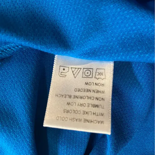 Tail Women's Sleeveless 1/4 Zip Golf Polo Large Blue