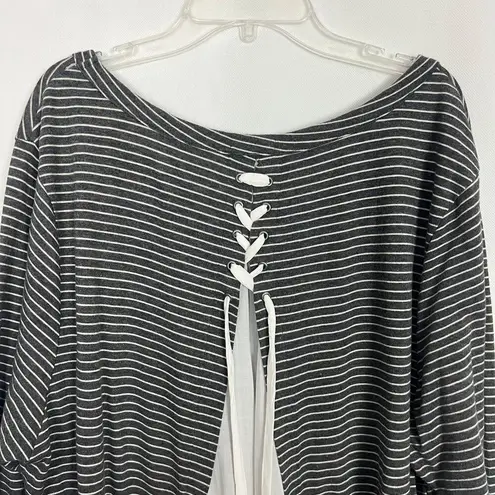 Mododor Womens Top 2X Stretch Casual Comfort Relaxed Brunch Feminine Modest Gray