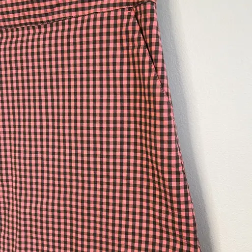 Lady Hagen  SALMON PINK AND GRAY PLAID GOLF MINI SKORT Size  8