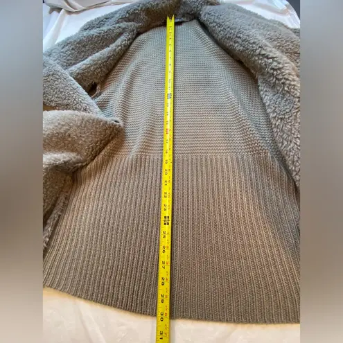 Bagatelle suede Faux Fur Knit Jacket sweater Coat, Size 2X