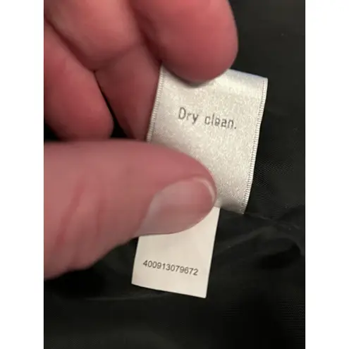 LC Lauren Conrad Jacket Womens Medium Black Faux Fur Cropped Hook Eye Coat