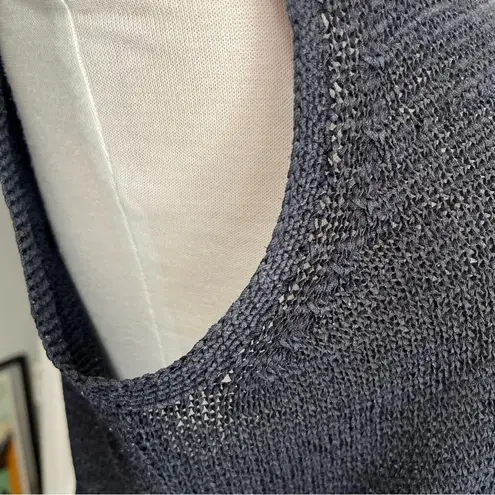 Pendleton Vintage Black Sweater Knit Tank Top Sleeveless Shirt V Neck Womens L