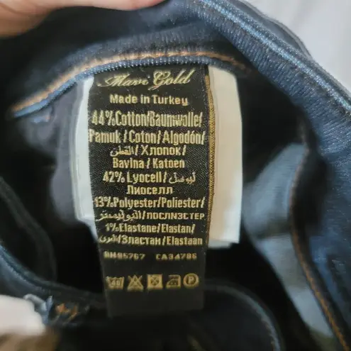 Mavi Gold Dark Wash Mid Rise Slim Stretch Ariana Classic Skinny Jeans Size 26 Blue