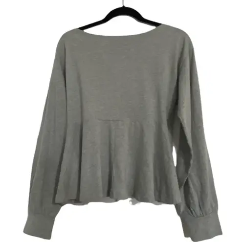 Flam Mode Paris Gray Corset Front Tie Shirt Size Medium/Large