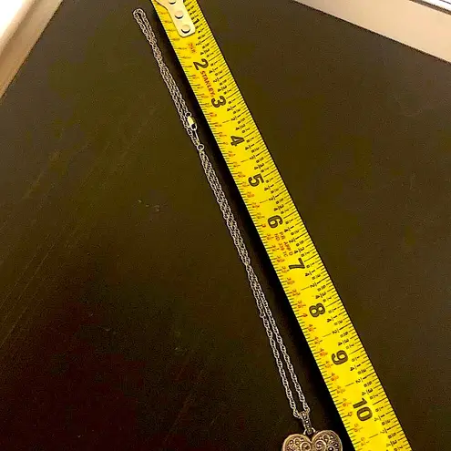 JUDITH JACK Sterling Silver Marcasite Encrusted Large Heart Locket RARE Black