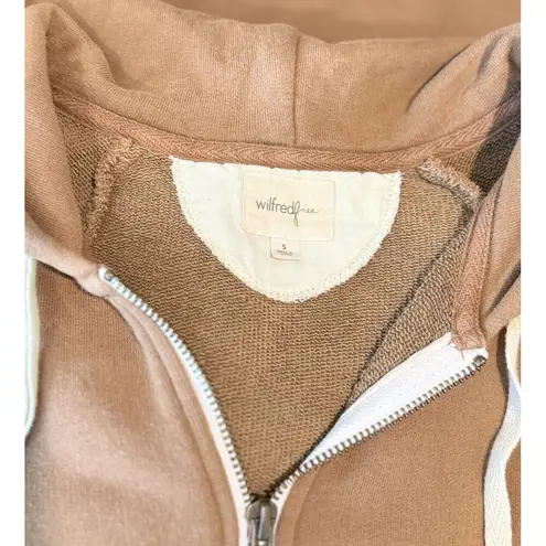 Wilfred Free Aritzia Womens Cape Brown Caron Hoodie Full Zip Poncho Casual Small - Image 8