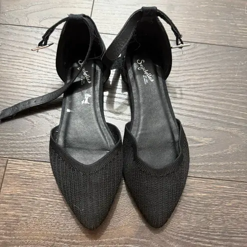 Seychelles Women’s 6 Black Pointed Toe Sandals