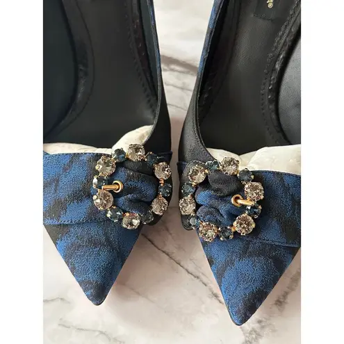 Dolce & Gabbana NEW Elegant Blue CRYSTAL Embellished Womens Pumps 36.5
