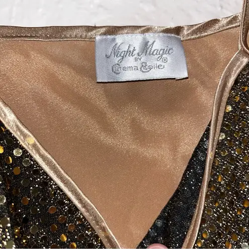 Sequin Gold Women's Camisole Top • Cami • Elegant glittery glitter sequins Size undefined
