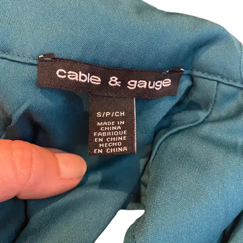 Cable & Gauge Sequin Top Sleeveless Keyhole Party Sparkle S