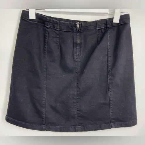 Gentle Fawn Gentle Fawn, Mini Skirt, Black Jeans, back zipper, size 6