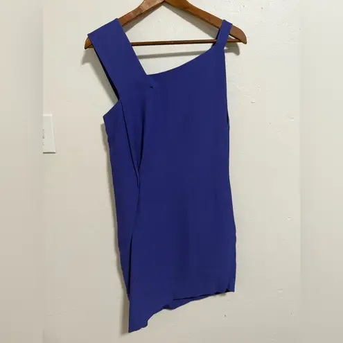 Roland Mouret Anser Royal Purple Mini Dress with Pockets Women’s Size 6 Blue