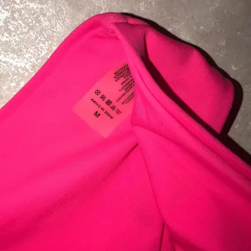 New High Waist Neón Pink swimsuit cheeky bottoms M Size M