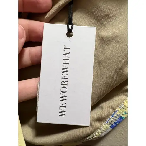 We Wore What Golden Hour Floral High Rise Bikini Bottom Woman’s Size Medium NEW Ye