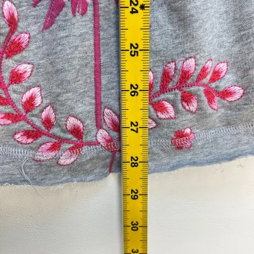 Johnny Was NWOT Cassia Floral Embroidered Full Zip Tiered Hoodie Sweatshirt XS