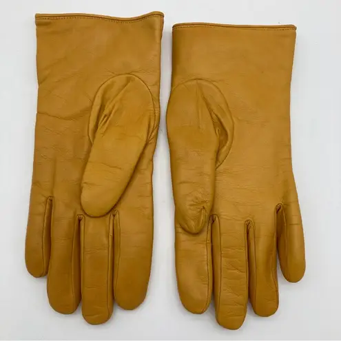 Coach NWT  Leather and Wool Gloves in Amber