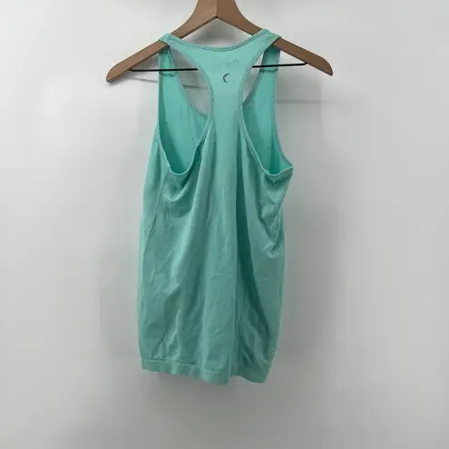 Zyia Women S Seamless Racerback Copper Charged Tank Top Turquoise Blue Athletic
