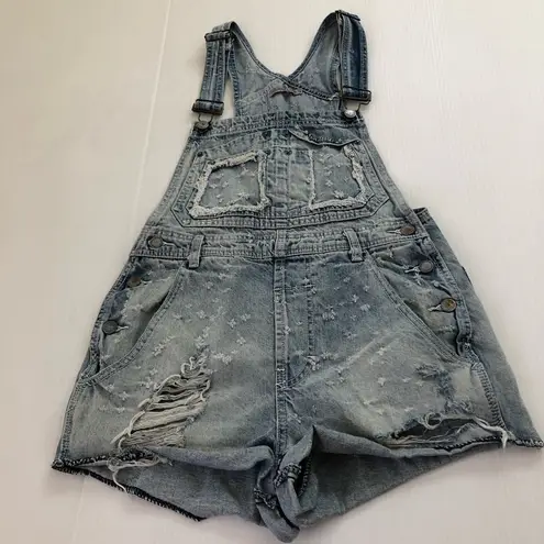 LF  Carmar NWOT Distressed Overall Shorts, XS