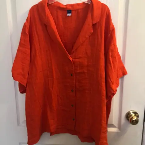 Old Navy Orange Button