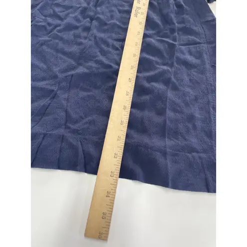 See By Chloe Dress Womens 36 Small Dark Denim Blue Mock Neck Crepe Mini