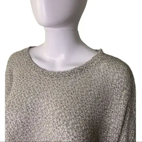 Staring At Stars Open Knit Dolman Sleeve Gray Crop Top Womens Size XS