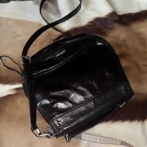 Rebecca Minkoff Black Black  Small Vanity Saddle in Black 100% Authentic leather