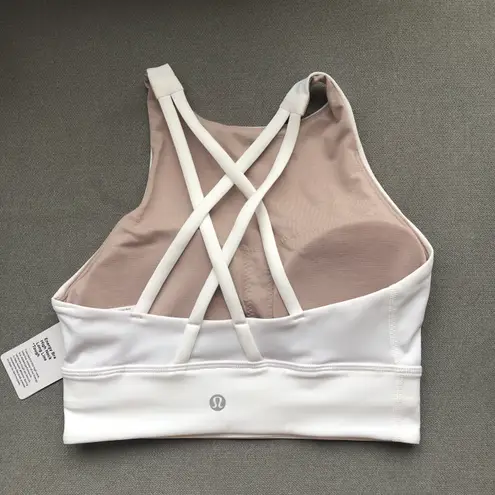 Lululemon Energy Bra High-Neck Longline Tough *Medium Support, B–D Cups White 4