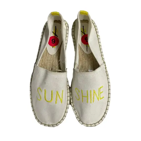 American Eagle  Aerie Sunshine Espadrilles Flats Slip On White Size 6