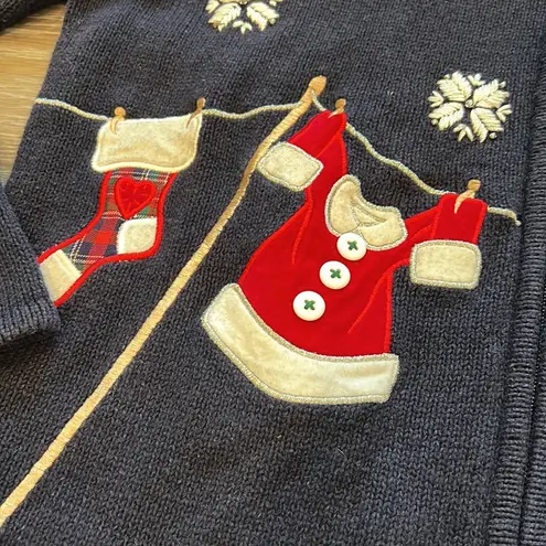 Christmas Sweater Blue Size M