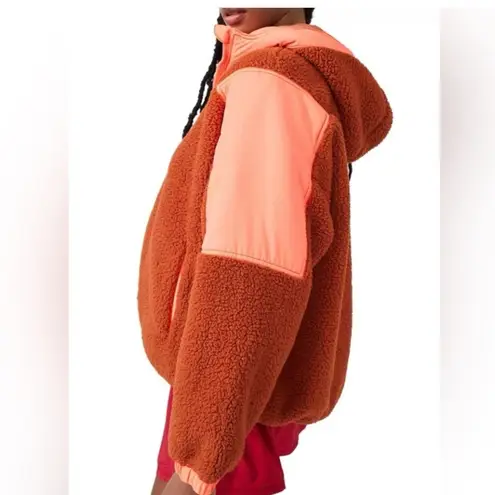 Free People popover Movement Lead the Pack Pullover small neon coral NWOT Orange