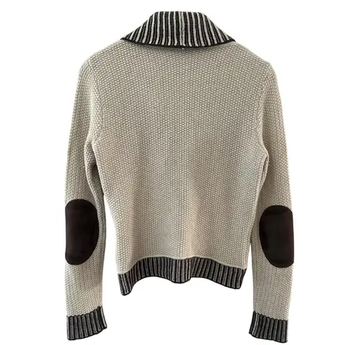 Vintage Weekend MaxMara Banshee Virgin Wool Blend Cardigan Beige Size Small Brown