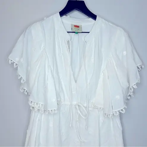 Farm Rio Farm Rio Off-White 3D Flower Mini Dress Size M
