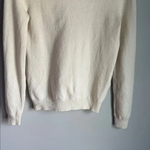 Sézane Andreas Jumper in ecru wool and cashmere XS
