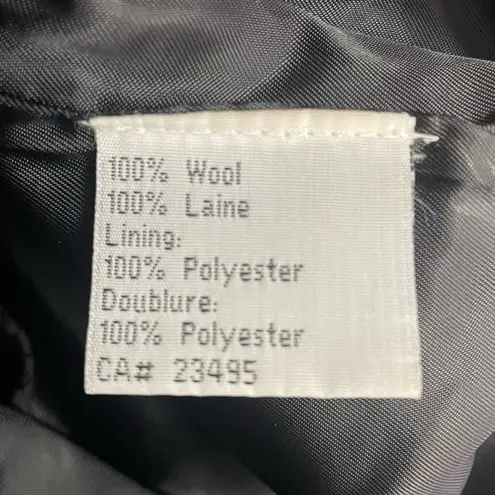 Vintage Icelandic Design Wool Zip Front Cardigan Jacket Red Black Size Medium