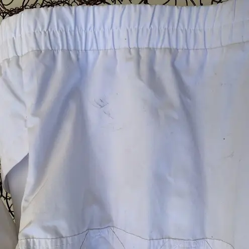 London Fog Vintage 90s white lattice front bomber jacket