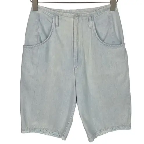 Bermuda Chic Schooners Vintage Light Wash  Jean Shorts Size 24 in