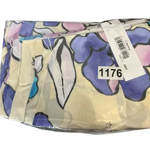 The Drop Women's Floral Print Short by kimberlygoldson Blue Size XL