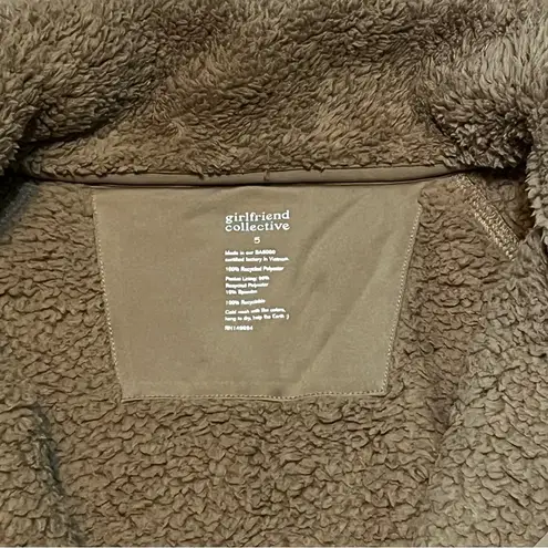 Girlfriend Collective NWT Mushroom Everyone Half-Zip Fleece Size 5