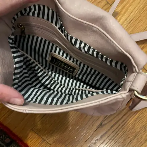 Vegan blush saddle bag