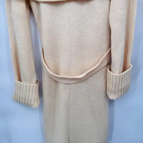 Vintage 70s Maurada Cardigan Bishop Sleeve Old Money Grannycore Large Wool Blend Yellow