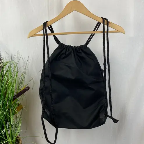 Adidas  Black & White Drawstring Backpack Bag