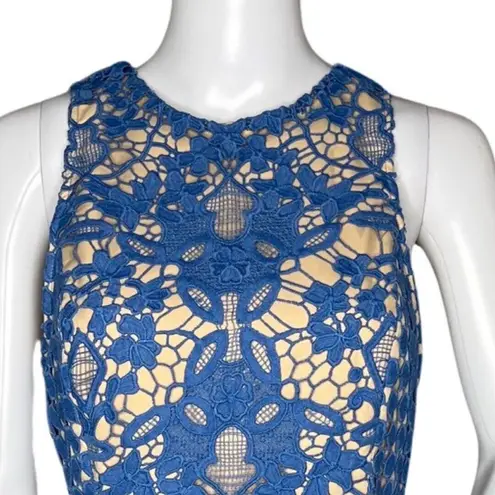 Endless Rose Dress Women Small Blue Guipure Lace Cocktail Wedding Guest Romantic