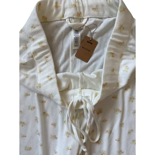 SKIMS Ribbed Floral Luxe Lounge Pants Marble Garden Size XS